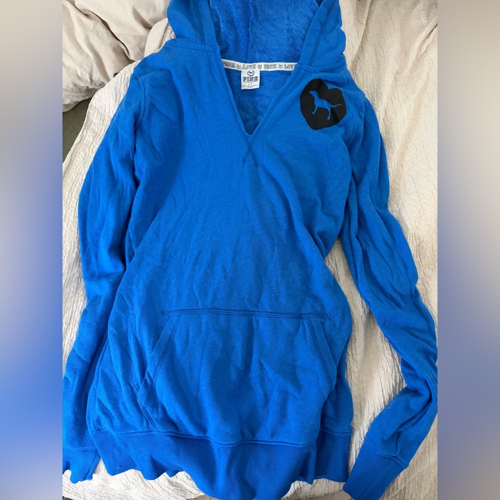 Pink Blue Women's Hoodie Sweater